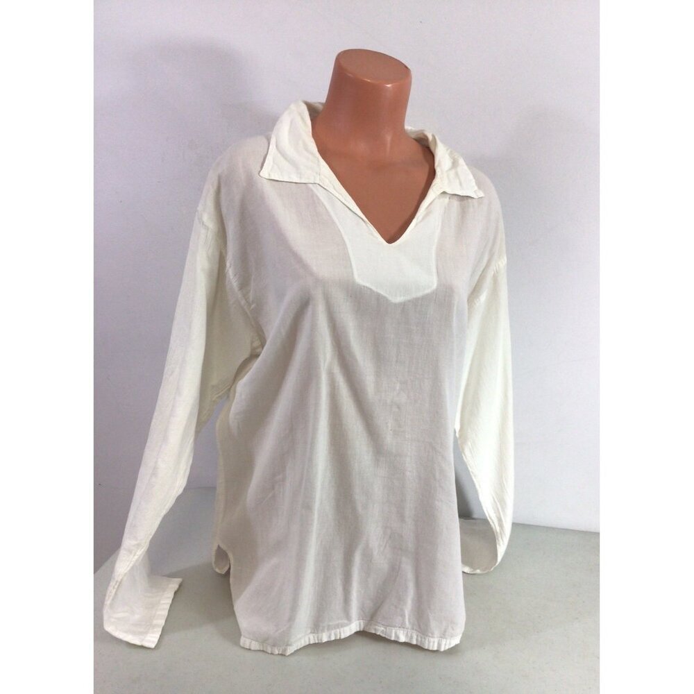 Haris Cotton Shirt Pullover Nautical Womens Large